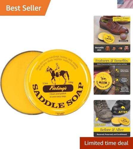 Yellow saddle soap - yellow,