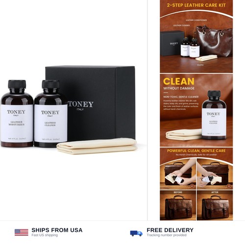 Leather cleaner conditioner