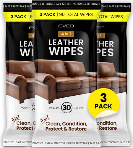 Leather cleaner wipes 1 - leather, 4-in-1