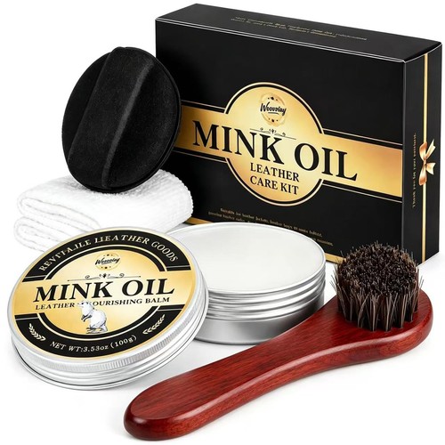 Mink oil leather - mink,